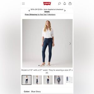 Levi’s 721 High Rise Skinny Jean
